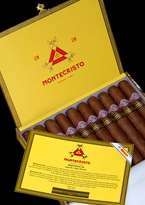 Лимитированная серия сигар Montecristo 520 от Habanos S.A.