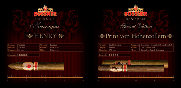 Сигары Bossner Henri и Bossner Prinz von Hohenzollern